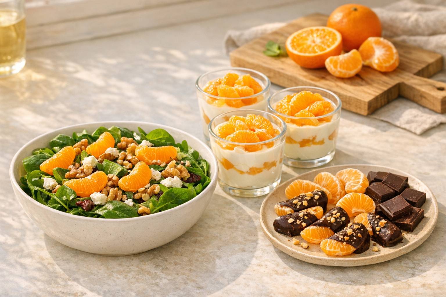 Cómo aprovechar las celdillas de mandarina en cocina: postres, ensaladas y snacks (y qué formato te conviene comprar)