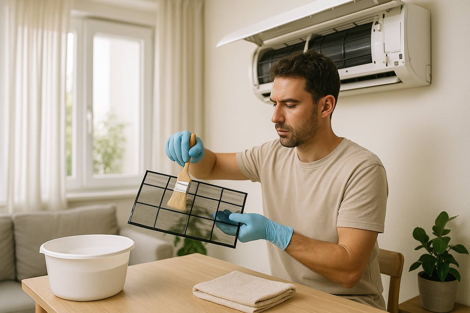 Cómo limpiar los filtros del aire acondicionado sin técnico